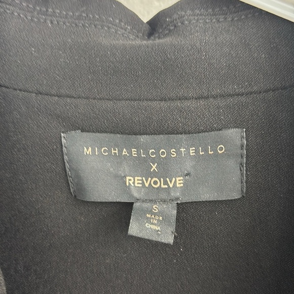 Michael Costello x Revolve Chase Jacket Dress in Black - Picture 4 of 5